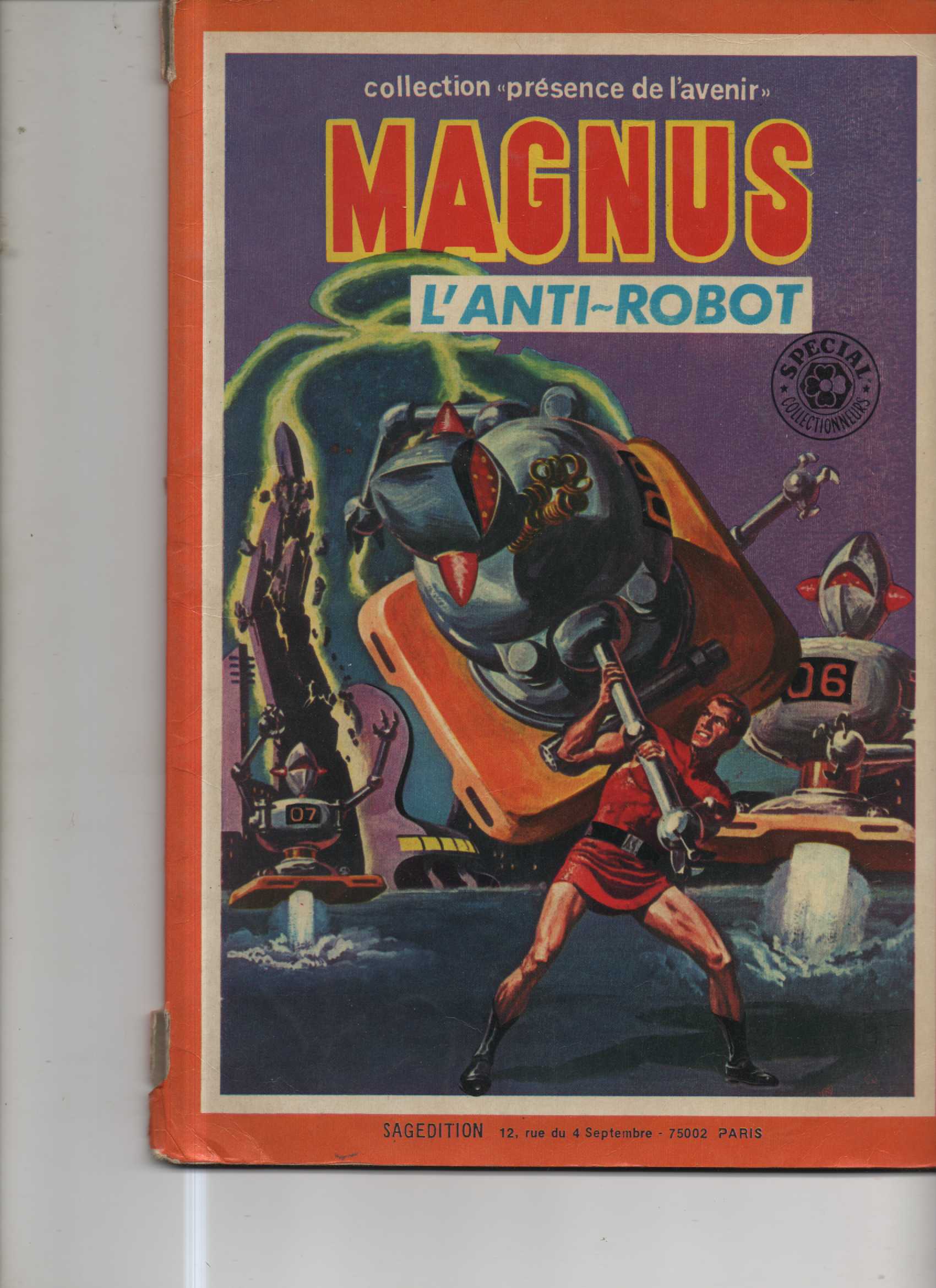 Une Couverture de la Série Magnus Anti Robot